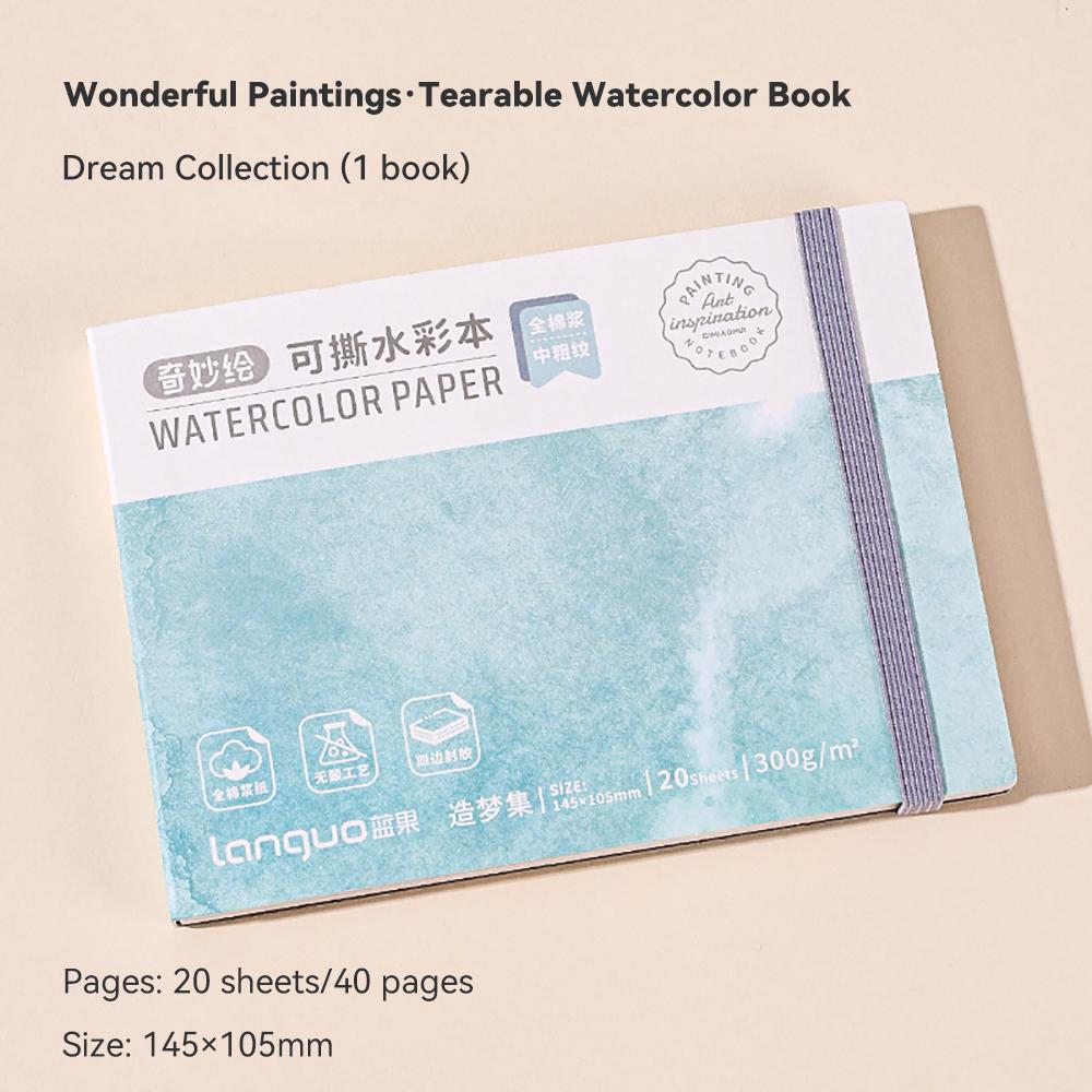 LANGUO 230g/300g 100% Cotton Watercolor Drawing Paper Pad 20/50 Sheets Aquarell Watercolor Book Sketchbook Painting Art Supplies