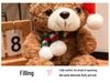 Christmas Teddy Bear with Scarf & Hat - Plush Toy for Valentine's & Birthday Gifts