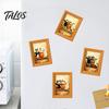 Decorative Soft Magnetic Stickers Wooden Black Cat Fridge Magnet, Seasonal Cartoon Kitchen Bathroom Decor, Halloween Office Desk Accessories