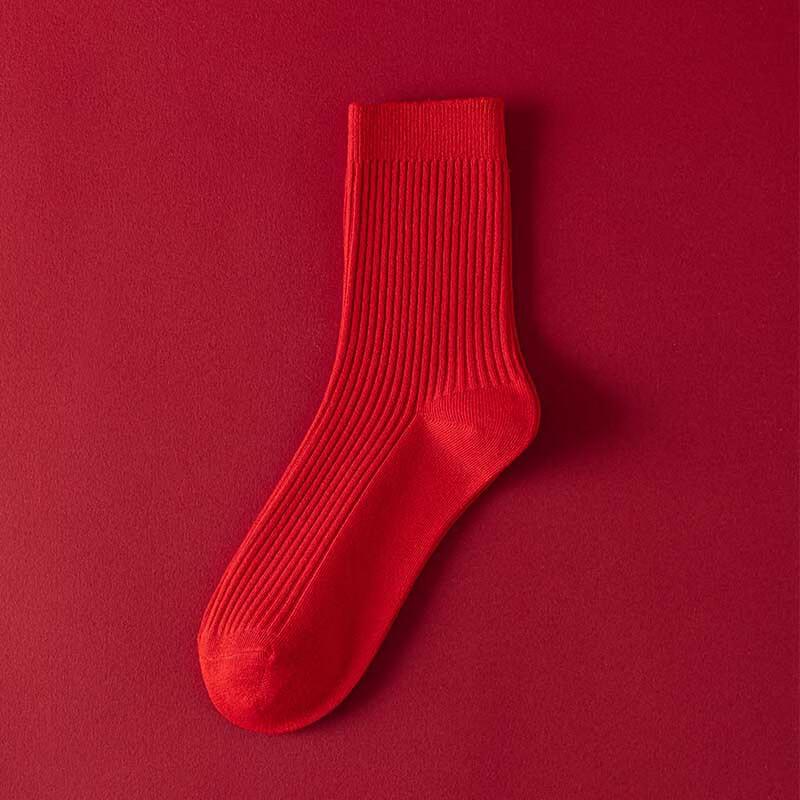 Red Lucky Cotton Socks