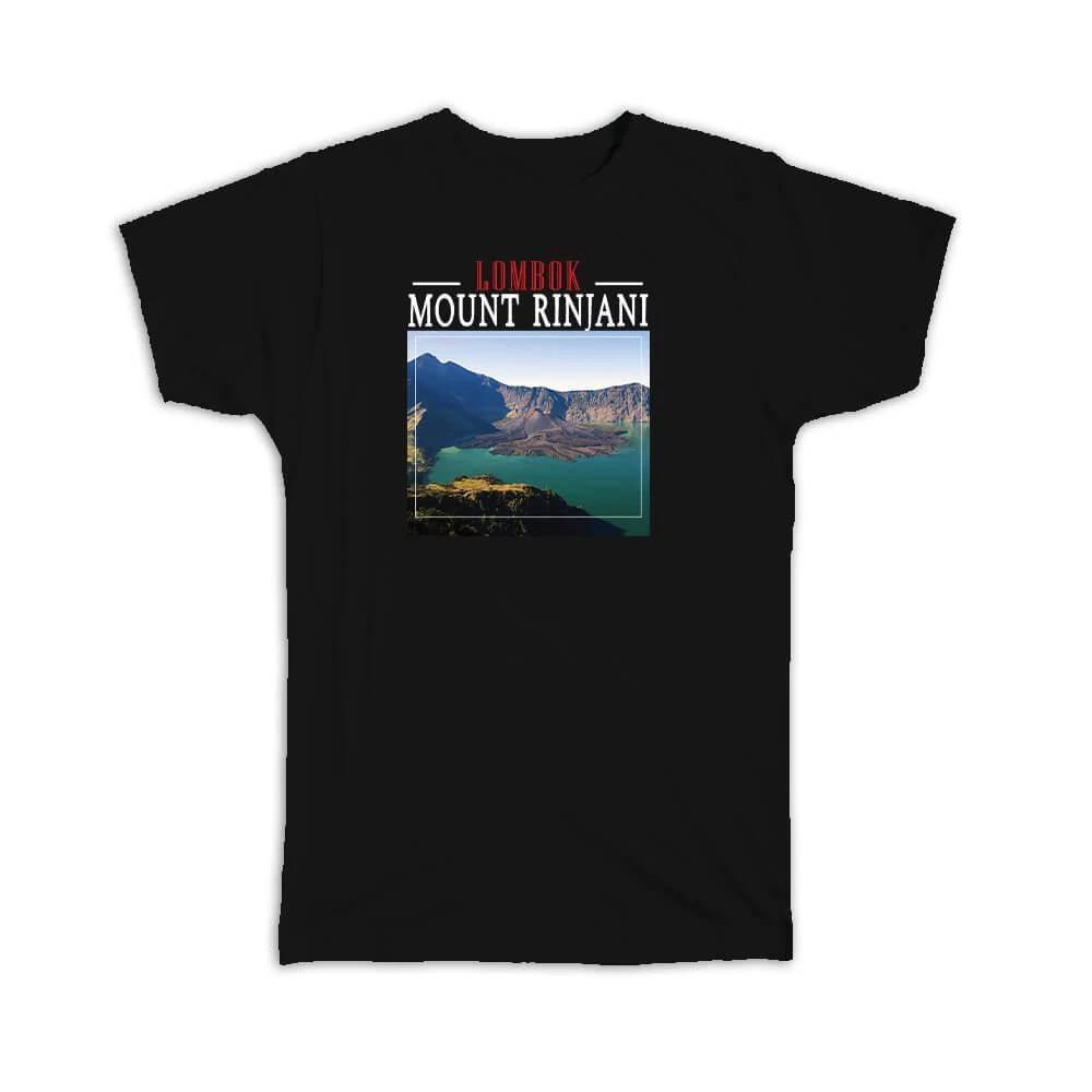 Gift T-Shirt : Mount Rijani Lombok Indonesia Ocean Indonesian Volcano Graphic 2XL