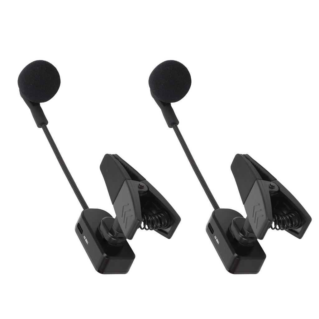 Saxophone Wireless Microphone 2.4G Clip On Sax Mic System for Stage Performance Pickup