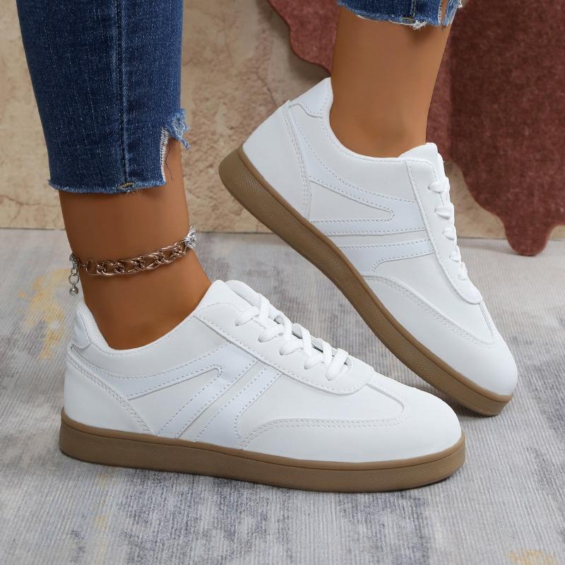 2026 New Retro Casual Platform Sneakers Round Toe Versatile Thick Sole Skate Shoes