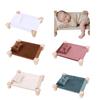 Newborn Photography Props Wooden Bed Baby Photoshoot Props Doll Bed Baby Photo Prop White Wood Mini Bed for Photography