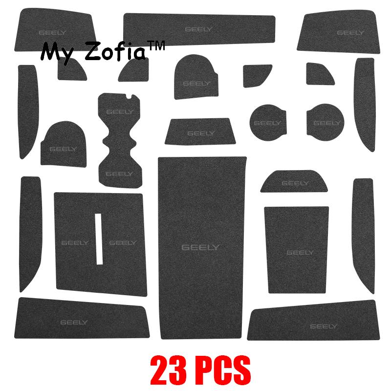 For Geely Cityray 2024 2025 Boyue Car Anti-Slip Door Groove Mats Gate Slot Pad Mat Non-Slip Pad Water Protect Auto Accessories