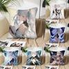 Jinhsi Anime Spiel W-Wuthering Waves Kissenbezug Quadratisches Kissen Schlafzimmer Sofa Freizeit Komfort Auto Wohnzimmer Heimdekoration 40X40