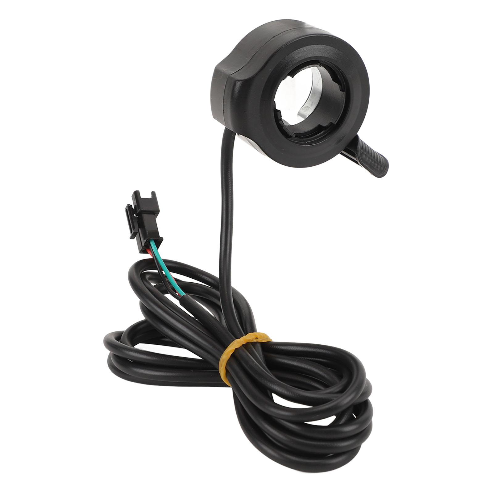 

Electric Bike Thumb Throttle 130X 3 Pin SM Plug Left Right Universal 22mm Electric Scooter Finger Accelerator 24‑72V