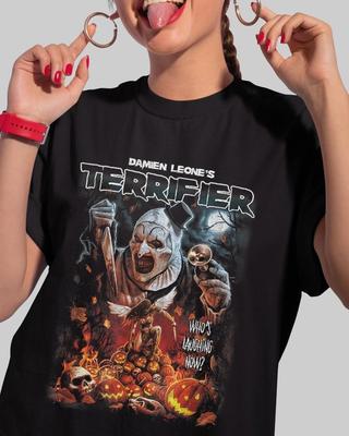Terrifier Art the Clown Pôster de Halloween Camiseta de Filme de Terror