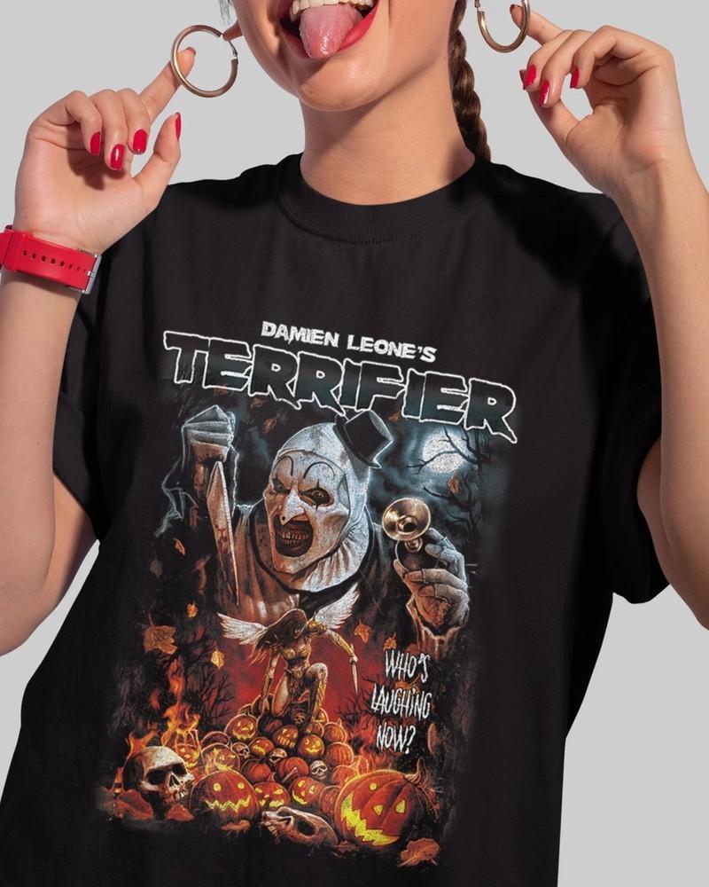 Terrifier Art the Clown Halloween Poster Horror Movie T-Shirt Unisex T-Shirt S