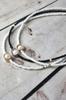 Handmade Beaded Choker with White Pearl