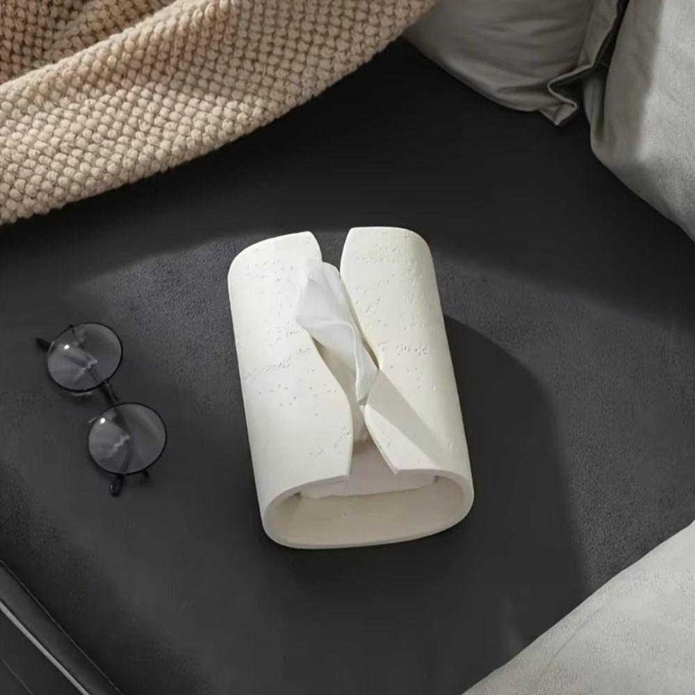 Rectangular Artistic Napkin Holder Vintage Tissue Paper Case Bathroom Decoration