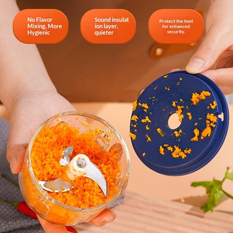 260Ml Electric Mini Garlic Chopper Usb Meat Grinder Ginger Vegetable Crusher With Safety Switch Portable Small Food Processor