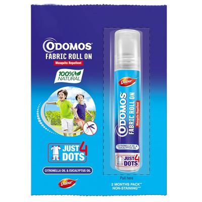 Odomos Roll-on Repelent pentru Țânțari pe Bază de Pânză 8ml Protecție 8 Ore Certificat de Pediatru