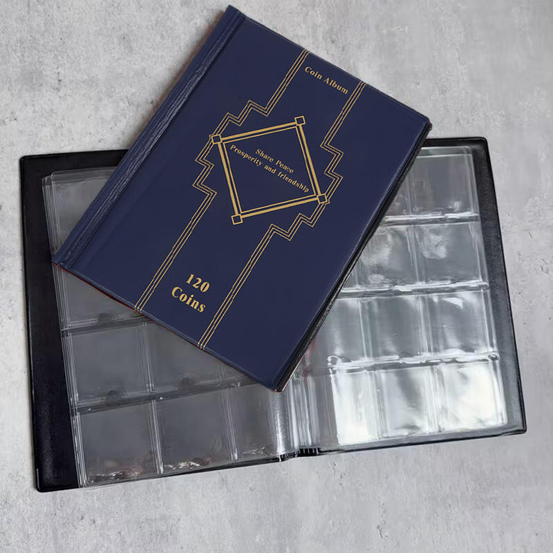 120 Large Pockets Commemorative Coin Collection Album Stamp Storage Book Ancient Coin Collection Scrapbook