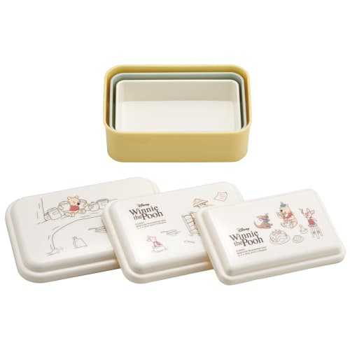 Skater Antibacterial Seal Container Storage Container Disney Winnie the Pooh Cafe Set of 3 Made In Japan SLUS3AG-A