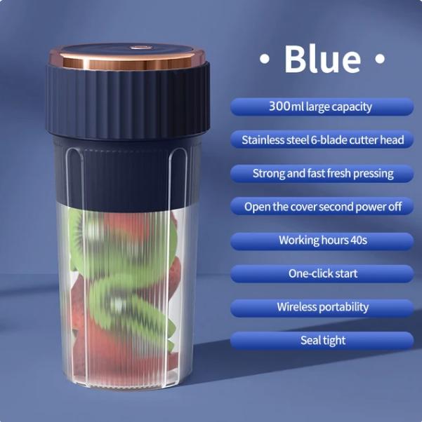 

Стакан для сока Портативный блендер для фруктовых соков USB Перезаряжаемый Смузи Мини 6 Лезвий Электрическая Мини-бутылка Лето Дом