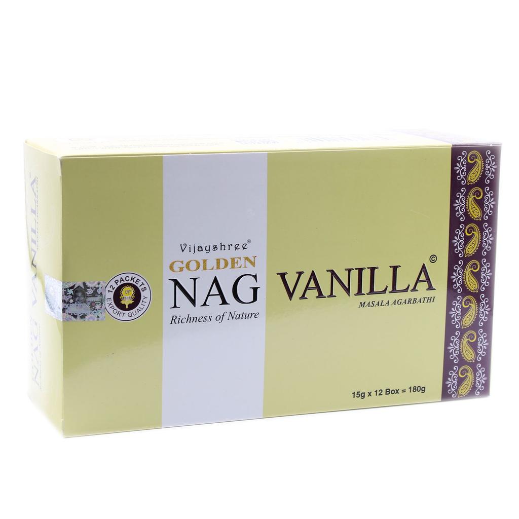 6x Vanilla Incense 15g, Golden Nag