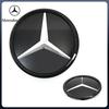 Naklejka Samochodowa Benz Gorąca 2026 Nowa Dla Benz Dla Mercedes Benz Srebrna I Czarna Grill Przedni Najnowsze Emblematy Stylu 3D W176 W246 W205 W21