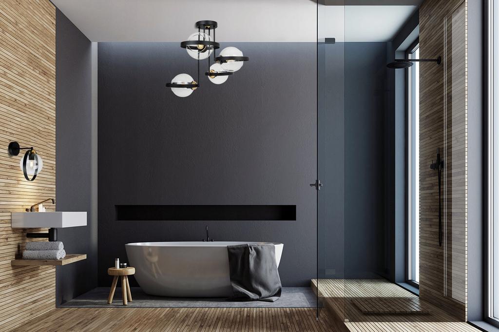 MODERN LAMP WALL LAMP GLASS RING LAMP