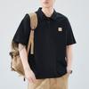 Summer Thin Short-sleeved POLO Shirt Men's Solid Color T-shirt Men's Lapel Thin Short T-top