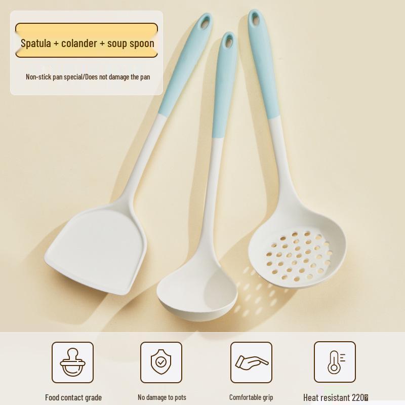 Yingsibo Silicone Non-stick Stir-fry Spatula Set - Heat-Resistant Kitchen Tools.