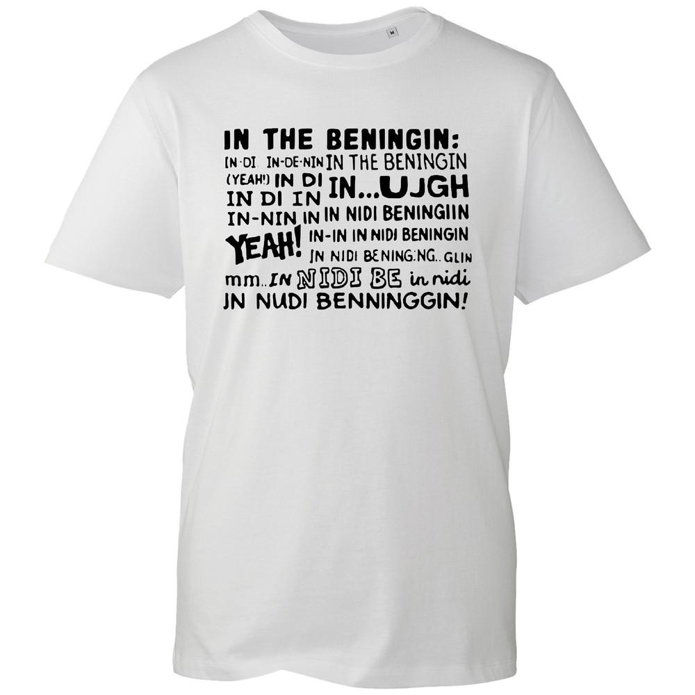 In The Beningin T Shirt Unisex Black Graphic Printed Tee Funny Viral Joke Top S