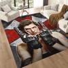 Resident Evil: Jill's Arsenal Square Rugs Are a Great Choice for Living Rooms, Bedrooms, Home Décor, and As Gifts.