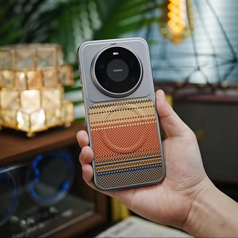 Applicable Huawei Mate11pro Mobile Phone Case Hard Case Mate11/11pro Protective Case Magnetic Kevlar Pattern