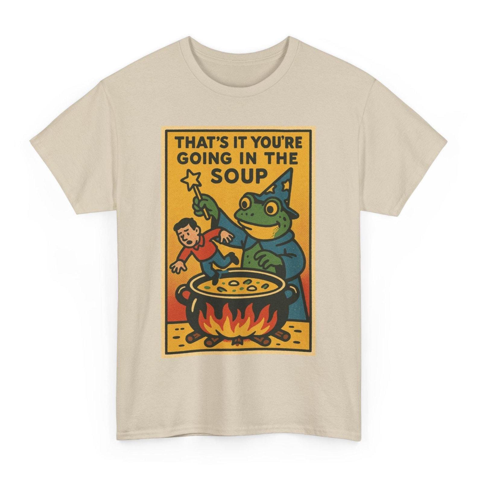 Frog T-Shirt: Funny Retro Comic Meme Unisex Tee XL