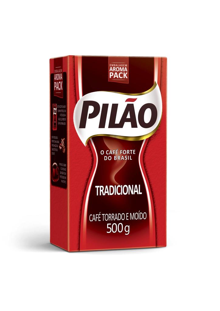 Cafe Pilon Traditional 500g Brazilian Regular Dark Finely Ground Coffee, Roast,