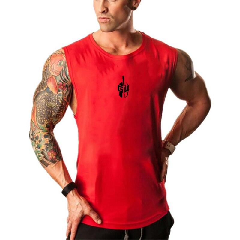 Muscleguys Fashion Sports Bodybuilding Clothes Summer Training Fitness Vest Casual Daily Sleeveless T-Shirt