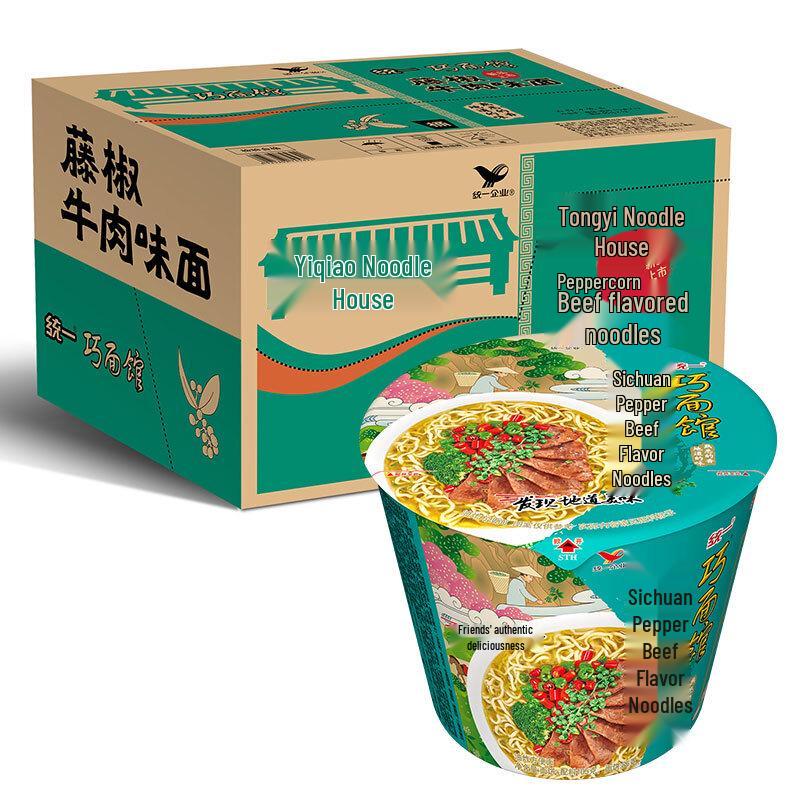 Uni-President Qiaomianguan Green Peppercorn Beef Instant Noodles
