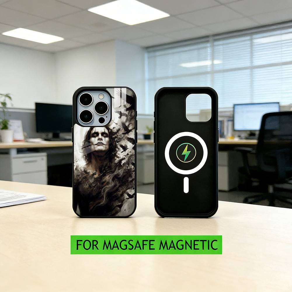 T-THE CROWS T-Thriller Phone Case For iPhone17,16,15,14,13,12,11 Plus,Pro Magnetic For Magsafe Wireless Charging