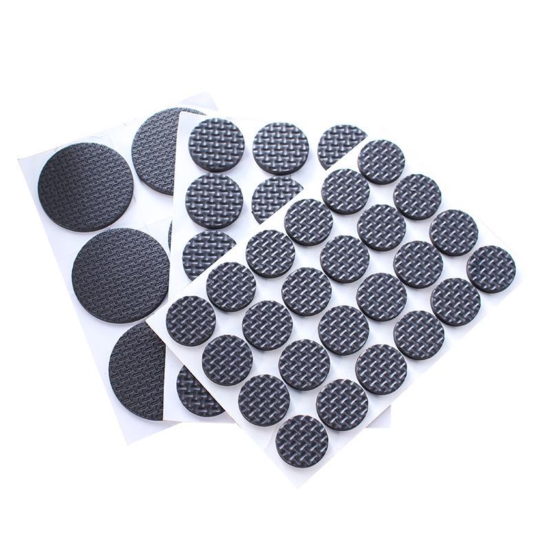 Round Thickened Shock-Absorbing Non-Slip Silicone Foot Pad for Table and Chair
