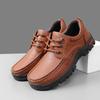 20252025 Men's Shoes Large Size Men's Casual Shoes Soft Sole Middle-aged Shoes Autumn and Winter Breathable Leather Shoes Men's Breathable Non-slip
