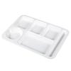 Melamine 6-Compartment Rectangular Lunch Tray