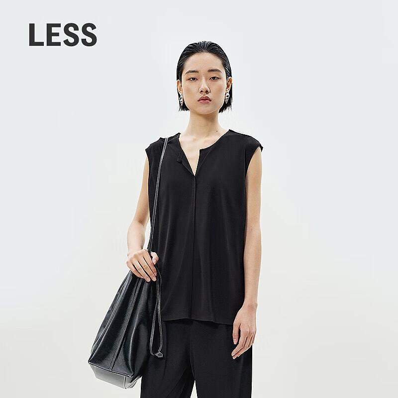 LESS 2025 Summer Loose Sleeveless T-Shirt XS