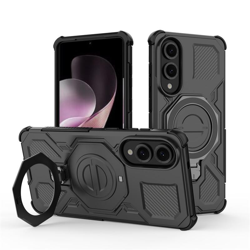 For Samsung Galaxy S25 Edge Case Samsung S25 Edge Cover Holder Magnetic Wireless Charging Protective Phone Cases On S25 Edge