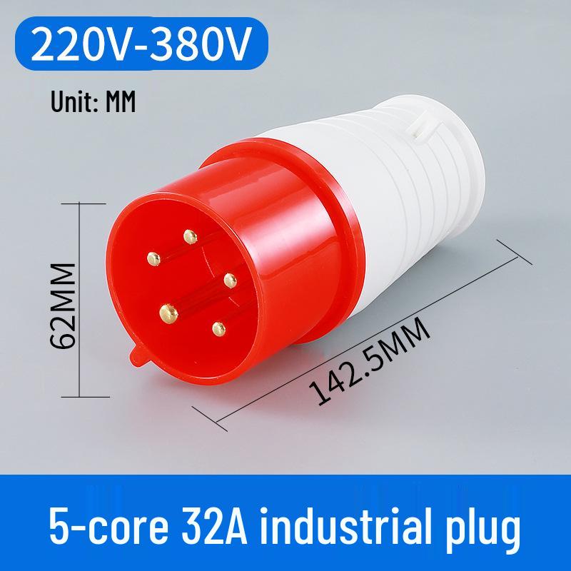 16/32A Waterproof Industrial Plug & Socket - Surface/Flush Mounted Aviation Connector
