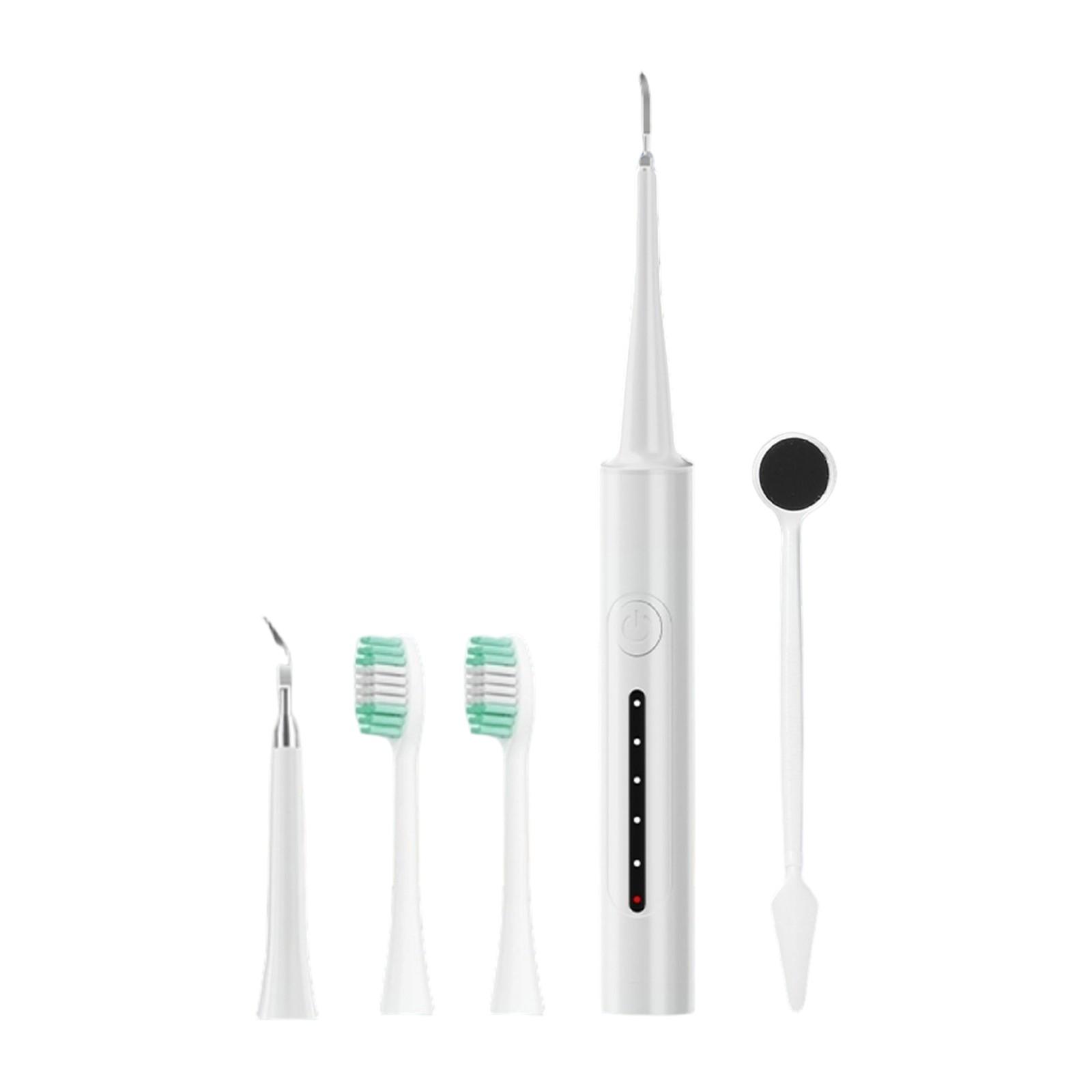 

Ультразвуковой стоматологический очиститель, устройство для домашней чистки, удалитель зубного камня, электрическая зубная щетка 2-в-1 One Size