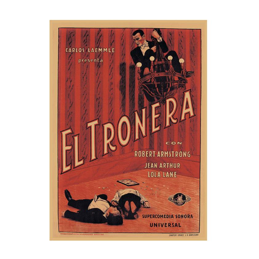 Retro Movie Illustration Poster for Bar, Cafe, or Dormitory Wall Decor
