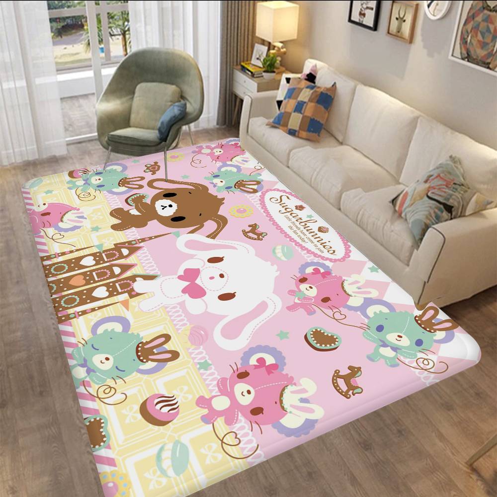 Japanese S-Sugarbunnies Room Mats Cheaper Anti-slip Modern Living Room Balcony Printed Welcome Rug