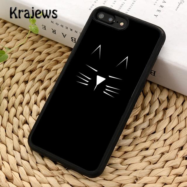 Krajews Minimalist Line Cat Soft Phone Case Cover For iPhone 17 Air 16 15 14 Plus 11 12 13 Pro Max Plus Coque Fundas