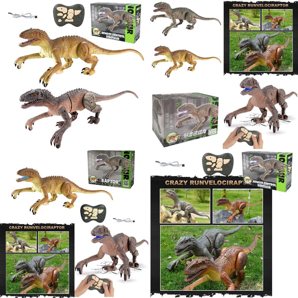 Large Size Remote Control Dinosaur Toy For Boys Wholesale Tyrannosaurus Rex Model With Articulated Joints And Light-up Features Plastic Material