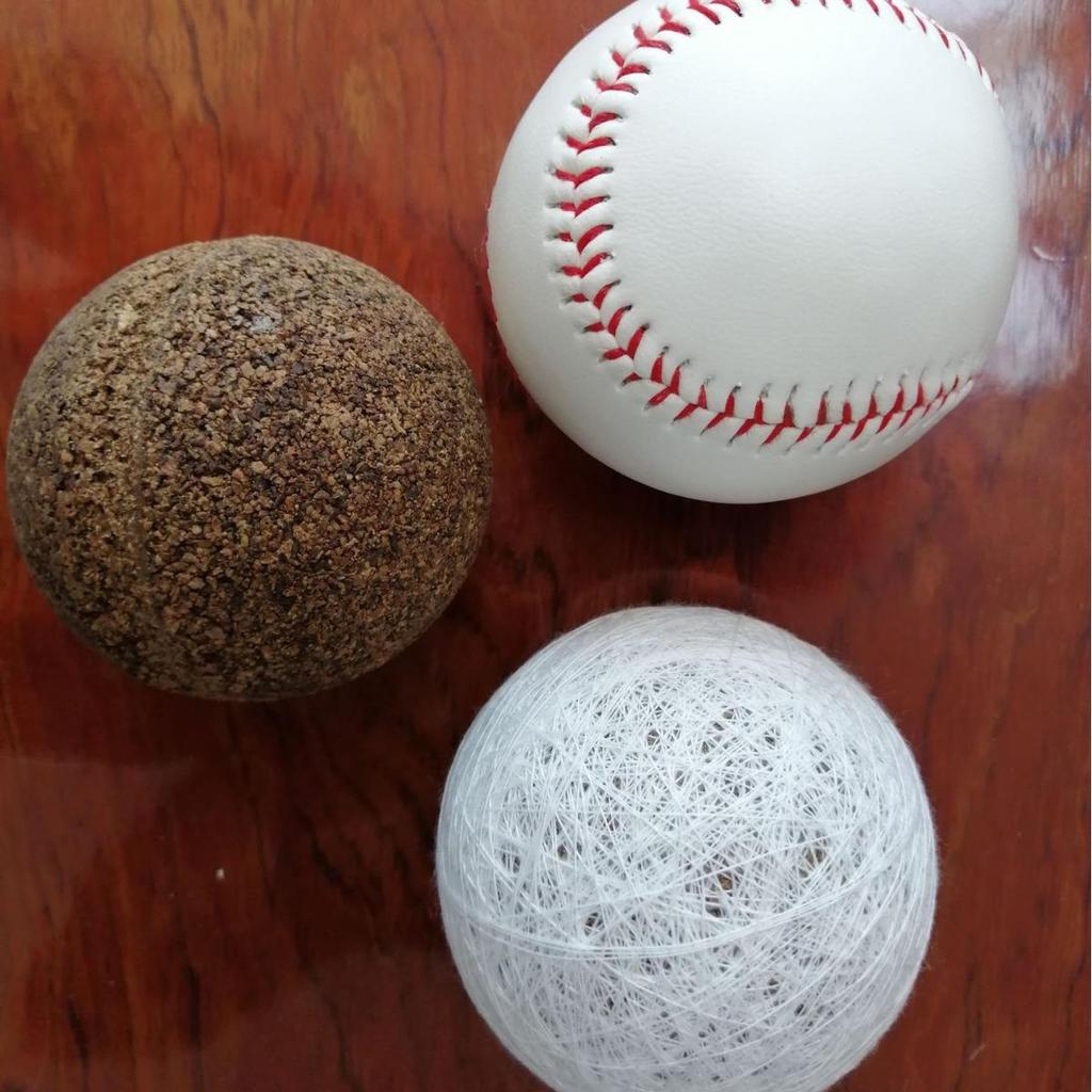 Baseball/Softball s PVC/PU kůží, korkovým jádrem a logem na zakázku
