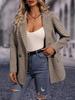 Women's Plaid Lapel Suit Jacket - New Cross-Border Style