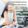 Usb Rechargeable Portable Handheld Fan – Cute Plastic Design, Dual Use (Handheld/Stand), Summer Cooling Fan For Kids & Adults