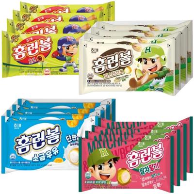 Haitai Home-Run-Ball Snacks 4 Bündel(4Typen)