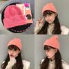 Korea Ins Women's Cute Sweet Rabbit Hair Knitted Beanie For Fall And Winter