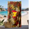 Spain Football Print Beach Towel Quick Dry Super Absorbent Soft Bath Towel for Swimming Beach Travel Fan Souvenir Gift